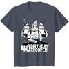 imageStar Wars Stormtrooper Party Hats Trio 40th Birthday Trooper TShirtHeather Blue