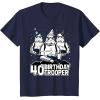 imageStar Wars Stormtrooper Party Hats Trio 40th Birthday Trooper TShirtNavy Blue