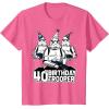 imageStar Wars Stormtrooper Party Hats Trio 40th Birthday Trooper TShirtPink Heather
