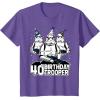 imageStar Wars Stormtrooper Party Hats Trio 40th Birthday Trooper TShirtPurple Heather