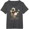 imageStar Wars The Book Of Boba Fett Bantha Riding Triangle Fill TShirtDark Heather Grey