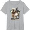imageStar Wars The Book Of Boba Fett Bantha Riding Triangle Fill TShirtHeather Grey