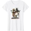 imageStar Wars The Book Of Boba Fett Bantha Riding Triangle Fill TShirtWhite