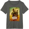 imageStar Wars The Book Of Boba Fett Group Shot Desert Poster V2 TShirtAsphalt Grey
