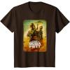 imageStar Wars The Book Of Boba Fett Group Shot Desert Poster V2 TShirtBrown