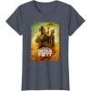 imageStar Wars The Book Of Boba Fett Group Shot Desert Poster V2 TShirtHeather Blue