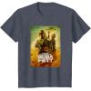 imageStar Wars The Book Of Boba Fett Group Shot Desert Poster V2 TShirtHeather Blue