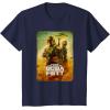 imageStar Wars The Book Of Boba Fett Group Shot Desert Poster V2 TShirtNavy Blue