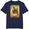 imageStar Wars The Book Of Boba Fett Group Shot Desert Poster V2 TShirtNavy Blue