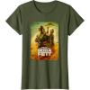 imageStar Wars The Book Of Boba Fett Group Shot Desert Poster V2 TShirtOlive Green