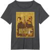 imageStar Wars The Book of Boba Fett Fennec Galactic Outlaws TShirtDark Heather Grey