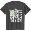 imageStar Wars The Clone Wars Ahsoka Tano Gradient Lightsaber TShirtDark Heather Grey