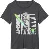 imageStar Wars The Clone Wars Ahsoka Tano Gradient Lightsaber TShirtDark Heather Grey