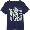 imageStar Wars The Clone Wars Ahsoka Tano Gradient Lightsaber TShirtNavy Blue
