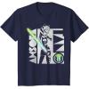 imageStar Wars The Clone Wars Ahsoka Tano Gradient Lightsaber TShirtNavy Blue