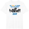 imageStar Wars The Force Matching Family SON TShirt TShirtWhite