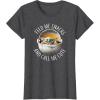 imageStar Wars The Mandalorian Grogu Feed Snacks ampamp Call Me Cute TShirtDark Heather Grey