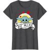 imageStar Wars The Mandalorian The Child Be Mine Valentines Day TShirtDark Heather Grey