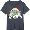 imageStar Wars The Mandalorian The Child Be Mine Valentines Day TShirtHeather Blue