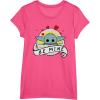 imageStar Wars The Mandalorian The Child Be Mine Valentines Day TShirtPink Heather