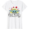 imageStar Wars The Mandalorian The Child Be Mine Valentines Day TShirtWhite