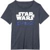 imageStar Wars Visions Kanji Logo TShirtHeather Blue