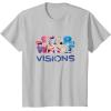 imageStar Wars Visions Logo TShirtSilver Grey