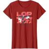 imageStar Wars Visions Lop Back To Back Logo TShirtCranberry Red