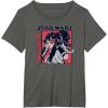 imageStar Wars Visions Lop Kanji Logo Portrait TShirtAsphalt Grey