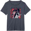 imageStar Wars Visions Lop Kanji Logo Portrait TShirtHeather Blue