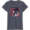 imageStar Wars Visions Lop Kanji Logo Portrait TShirtHeather Blue