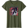 imageStar Wars Visions Lop Kanji Logo Portrait TShirtOlive Green