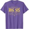 imageStar Wars Best Big Sis in the Galaxy Family Trip Birthday TShirtPurple Heather
