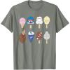 imageStar Wars Characters as Nostalgic Ice Cream TShirtOlive Heather
