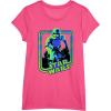 imageStar Wars Classic Stormtrooper Retro Neon Glow Poster TShirtPink Heather