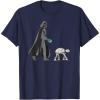 imageStar Wars Darth Vader the Dog Walker Meme TShirtNavy Blue