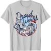 imageStar Wars Droid To The World Christmas Spirit TShirt TShirtSilver Grey