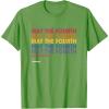 imageStar Wars May The Fourth Be With You Stacked Colors Vintage TShirtGrass Green