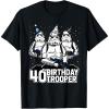 imageStar Wars Stormtrooper Party Hats Trio 40th Birthday Trooper TShirtBlack