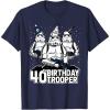imageStar Wars Stormtrooper Party Hats Trio 40th Birthday Trooper TShirtNavy Blue