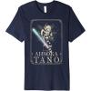 imageStar Wars The Clone Wars Ahsoka Tano Celestial Portrait Premium TShirtNavy Blue