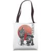imageStar Wars Visions C3PO R2D2 Black and White Color Pop V2 Tote Bag