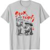 imageStar Wars Visions Samurai Droids TShirtSilver Grey