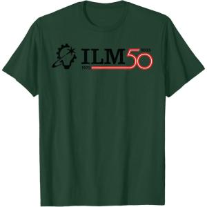 imageILM 50th Anniversary Industrial Light ampamp Magic Logo TShirtDark Green
