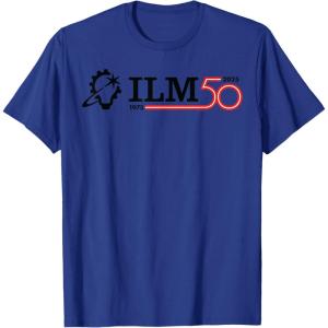 imageILM 50th Anniversary Industrial Light ampamp Magic Logo TShirtRoyal Blue