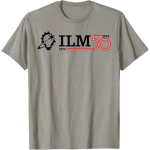 imageILM 50th Anniversary Industrial Light ampamp Magic Logo TShirtSlate Grey