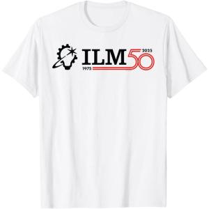 imageILM 50th Anniversary Industrial Light ampamp Magic Logo TShirtWhite