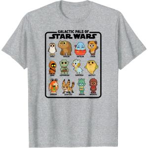 imageStar Wars  Galactic Pals of Star Wars TShirtHeather Grey