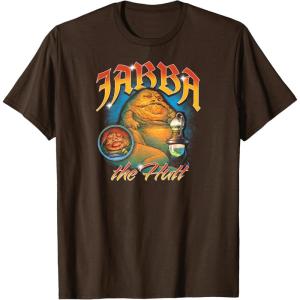 imageStar Wars  Jabba The Hutt Bootleg TShirtBrown