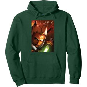 imageStar Wars Ahsoka Tano Power of the Galaxy Lightsaber Pullover HoodieDark Green